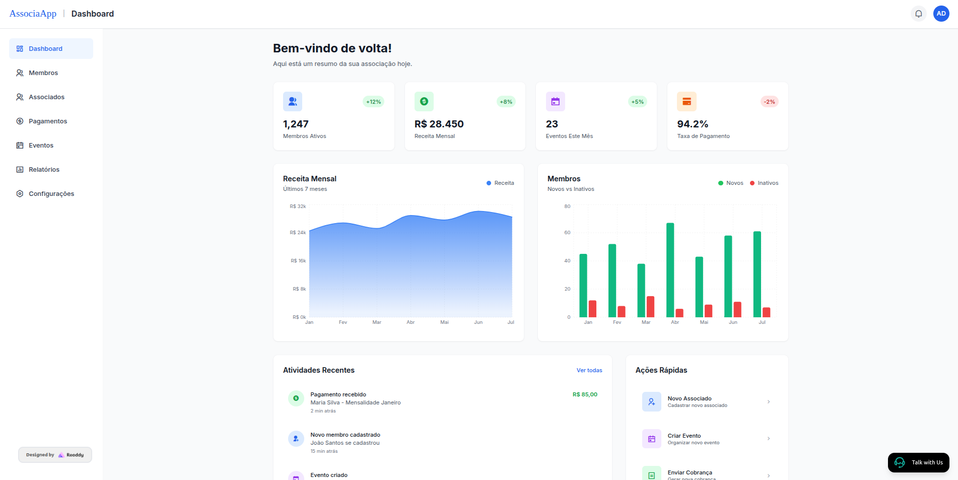 dashboard screenshot